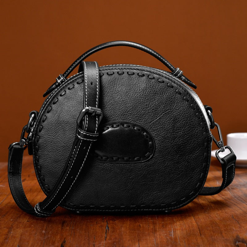 Genuine Leather Vintage Women's Shoulder Handbag