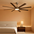 65 Inch Industrial Ceiling Fan With Remote Led Light-0