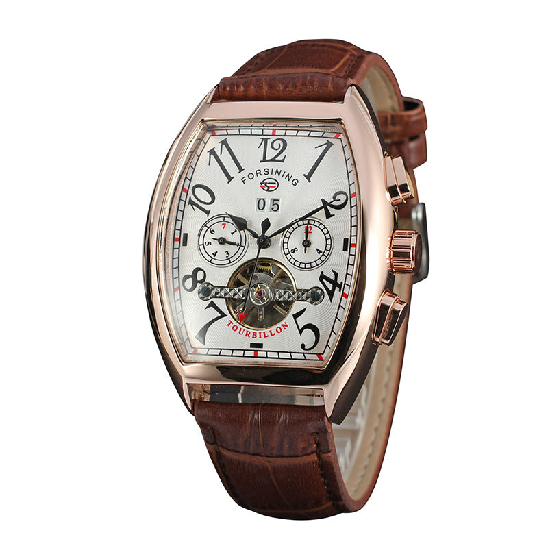 FORSINING Automatic Leather Strap Watch