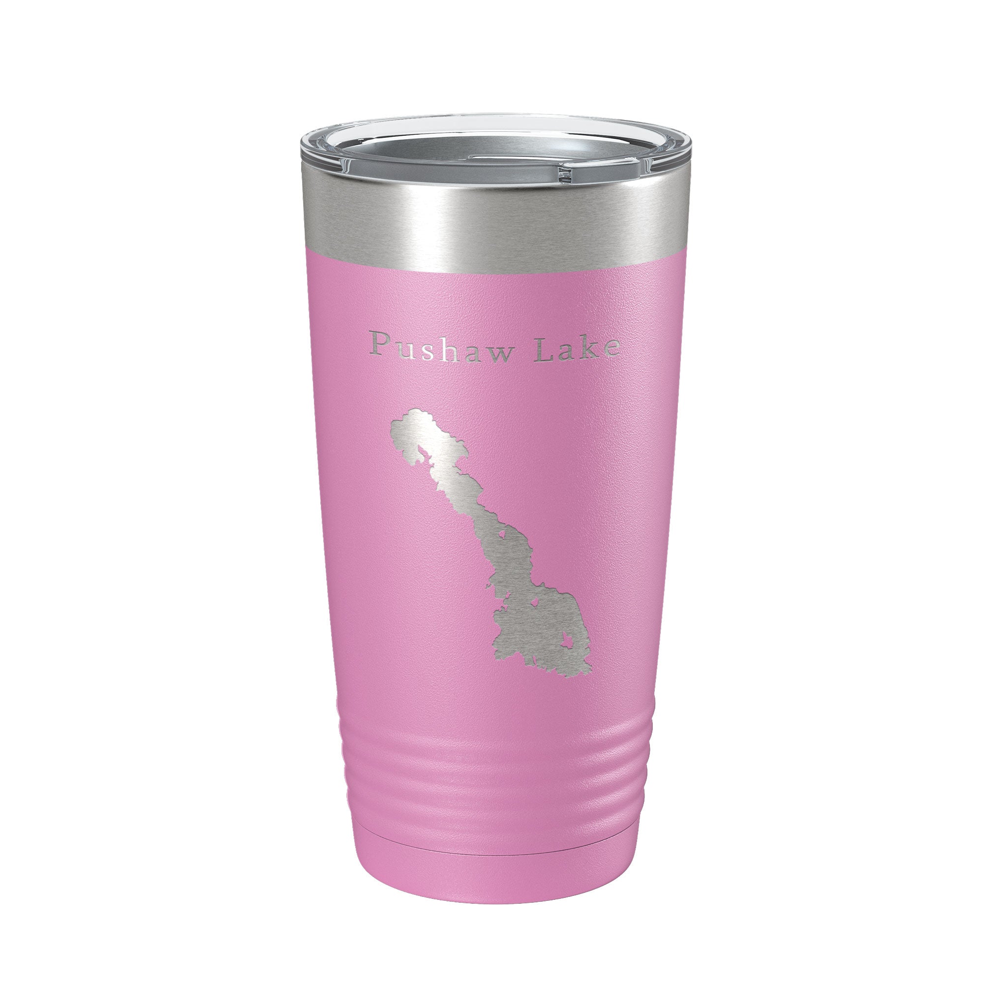 Pushaw Lake Map Tumbler Travel Mug Insulated Laser Engraved Coffee Cup Maine 20 oz-14