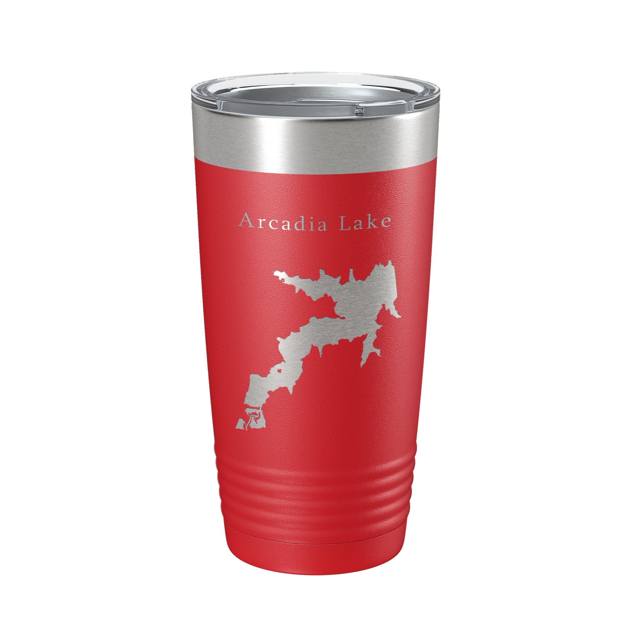 Arcadia Lake Map Tumbler Travel Mug Insulated Laser Engraved Coffee Cup Oklahoma 20 oz-10