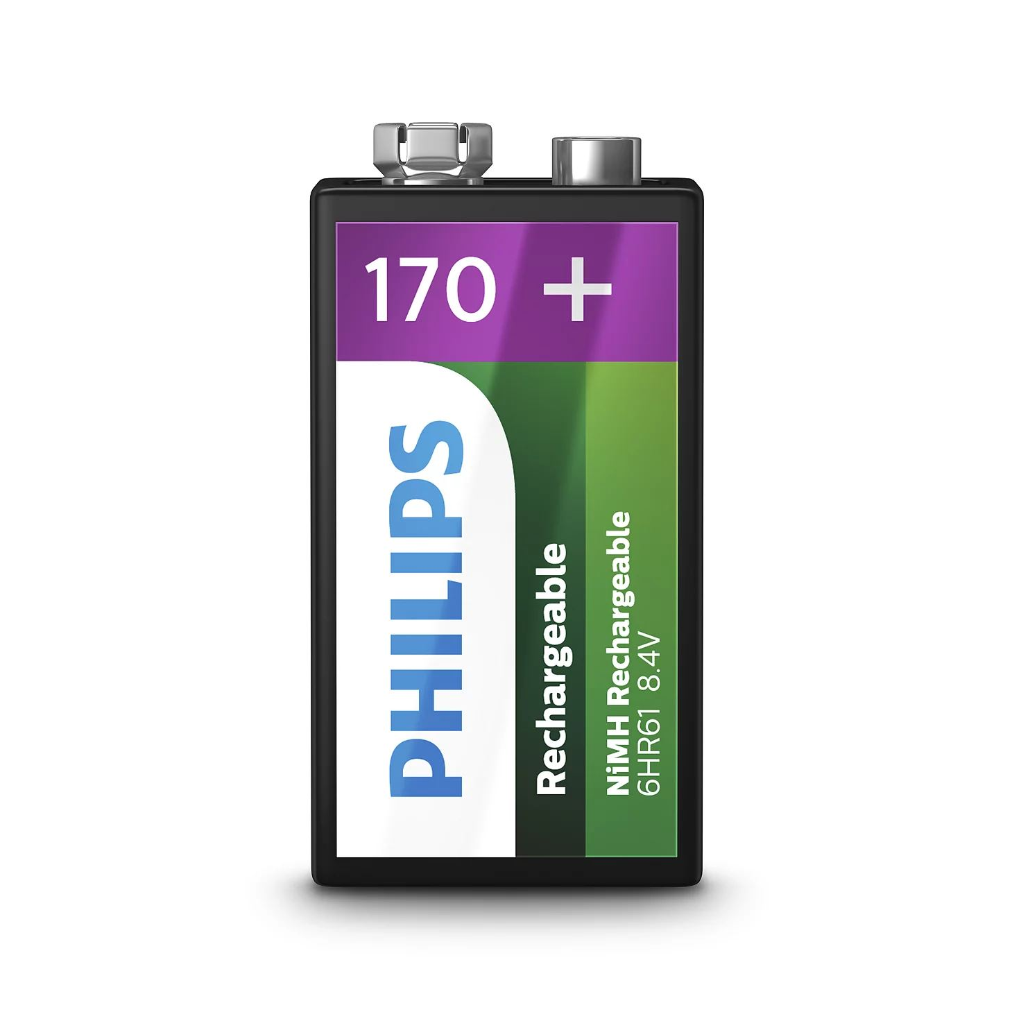 Philips Rechargeables 9VB1A17/10 baterie de uz casnic Baterie reîncărcabilă Hibrid nichel-metal (NiMH) (9VB1A17/10)