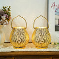 8'' High Battery Powered Cordless Lamp Metal Table Lamps-0