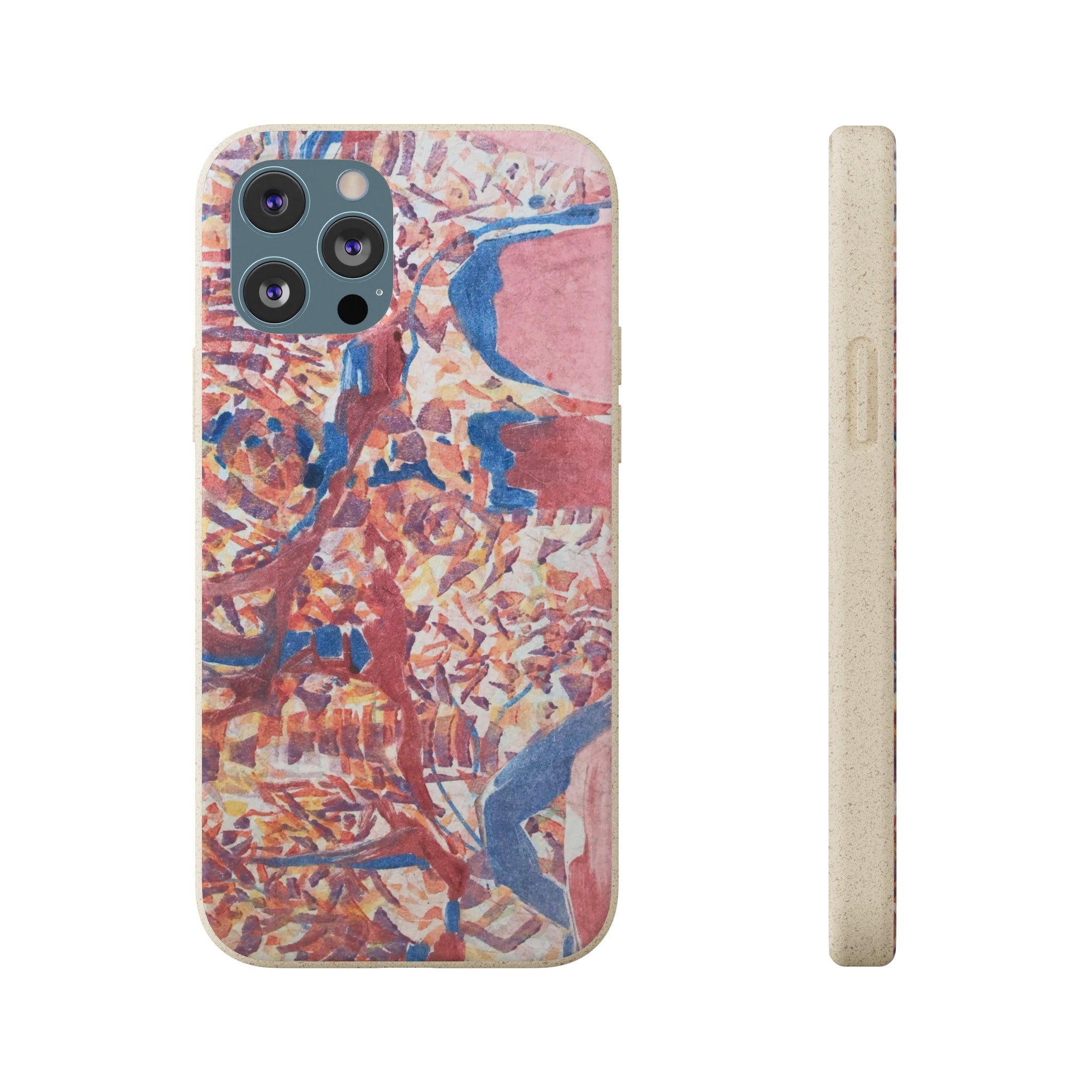 Biodegradable Phone Case with 'Abstract Fusion' Abstract Original Artwork by Barbara Cleary-20