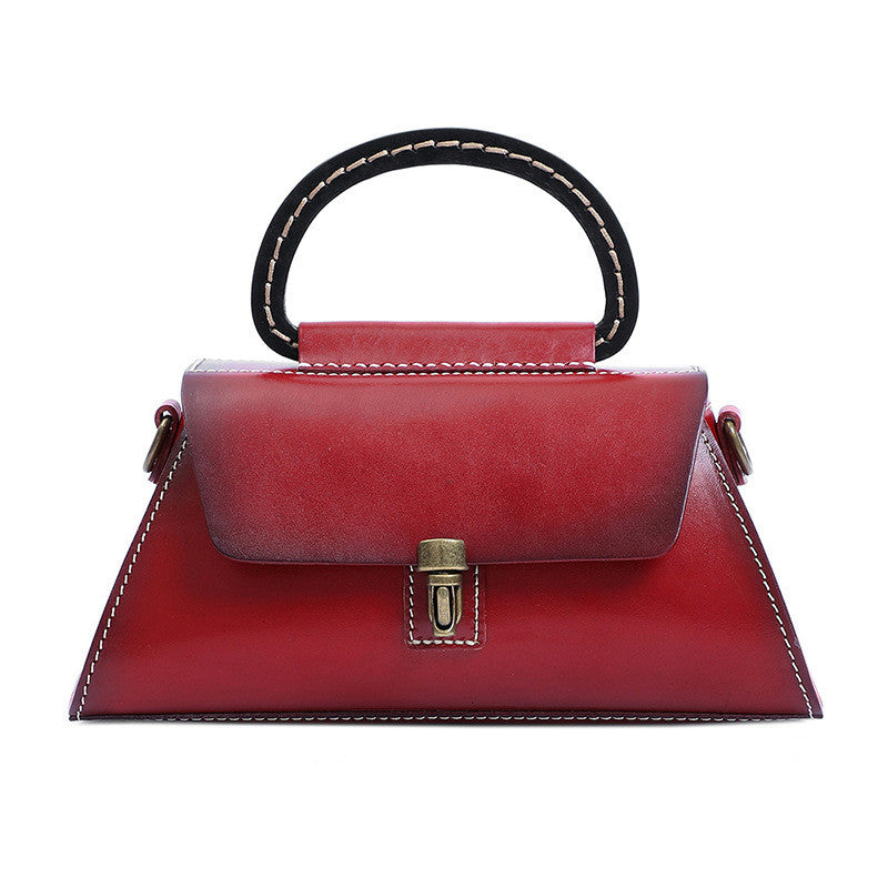 Cream Leather Handbag for Women