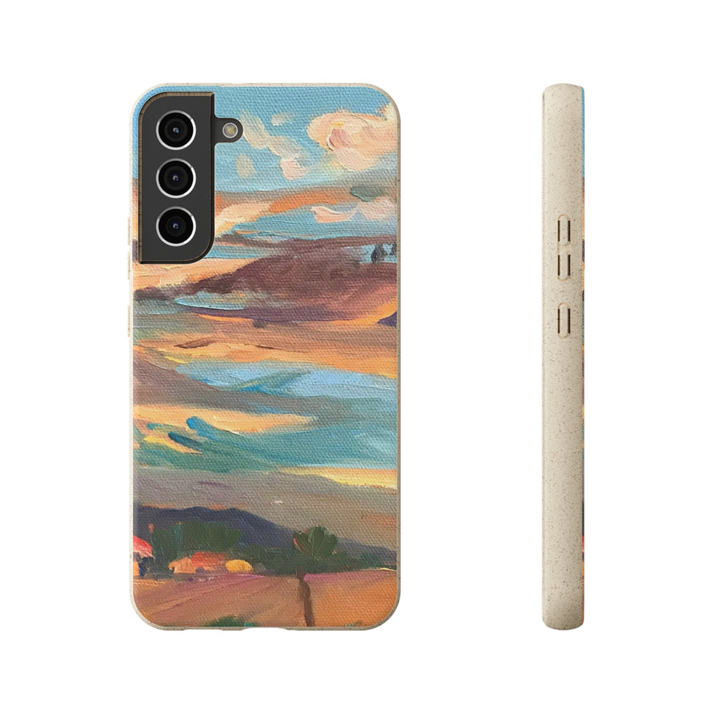 Biodegradable Phone Case with 'Fall Sky' Landscape Original Artwork by Barbara Cleary-40