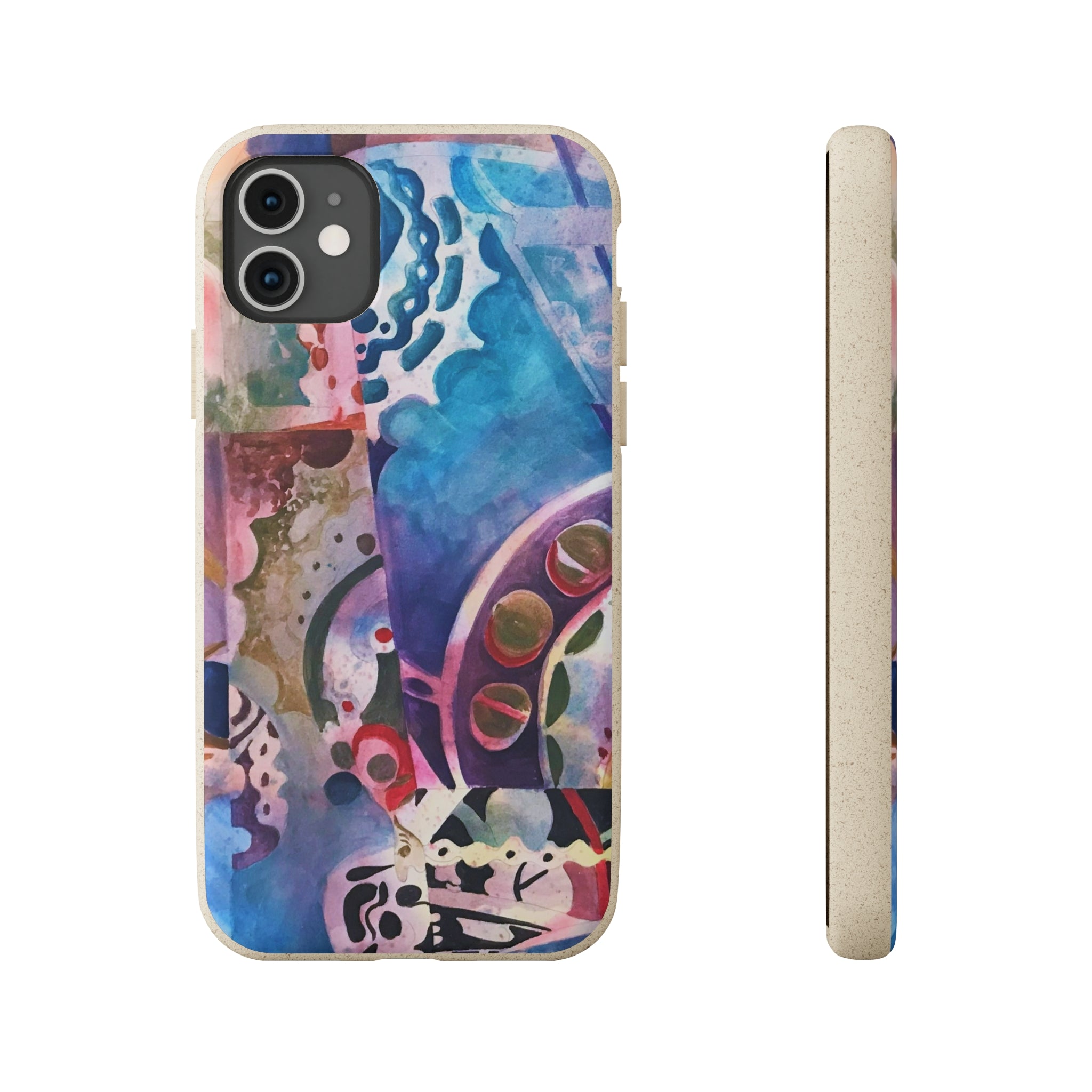 Biodegradable Phone Case with 'Kaleidoscope' Abstract Original Artwork by Barbara Cleary-31