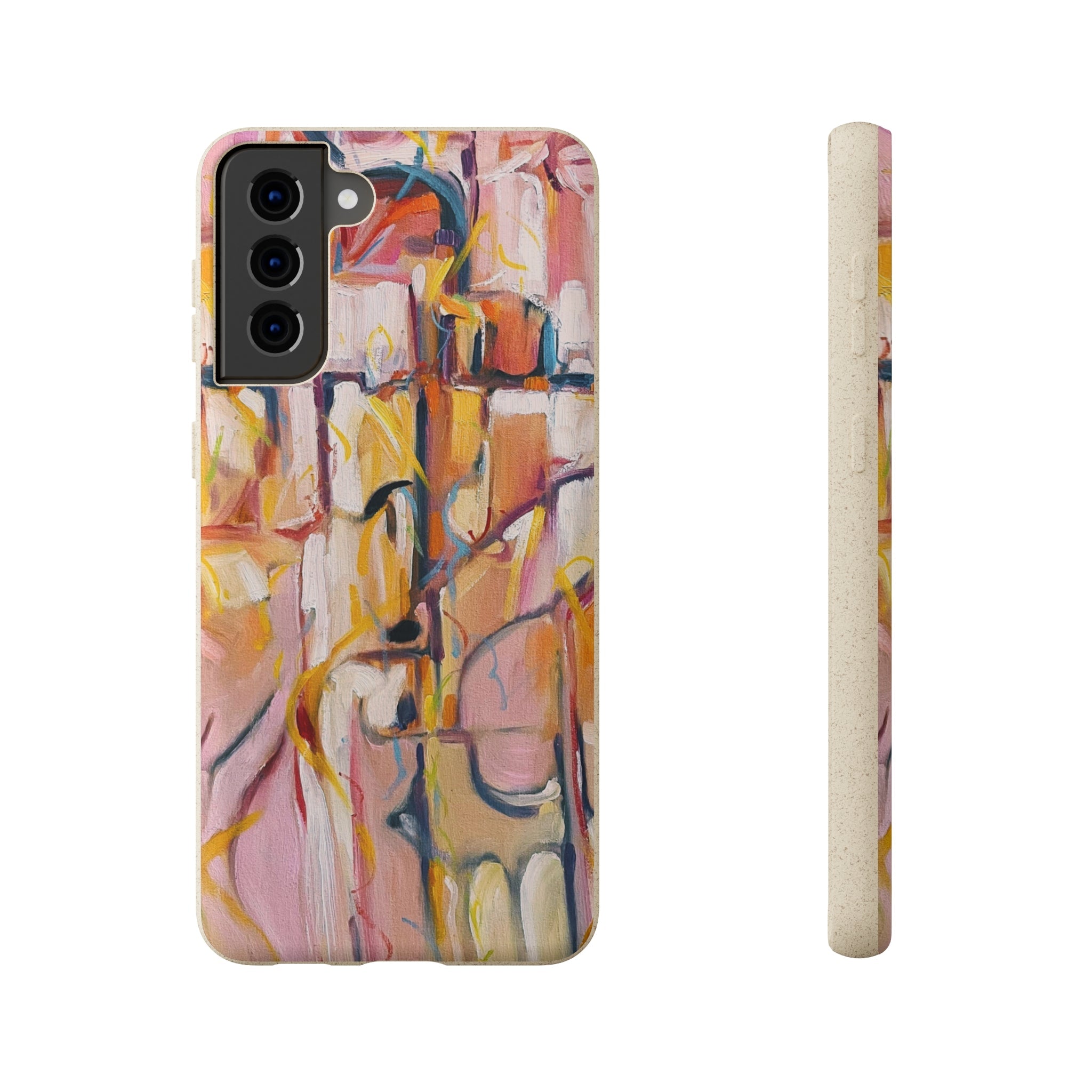 Biodegradable Phone Case with 'Abstract Pueblo' Original Artwork by Barbara Cleary-37