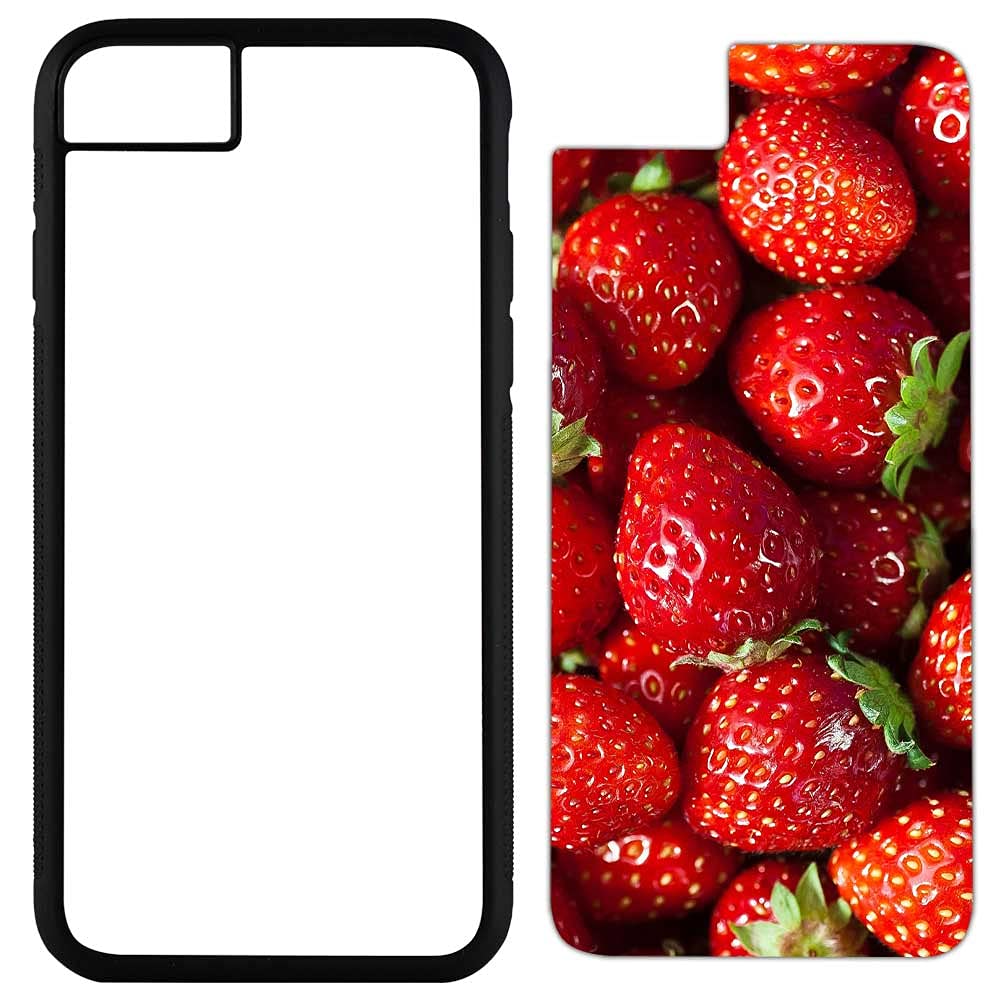 INNOSUB 5X Sublimation Blank Cases Compatible with Apple iPhone 6/7/8/SE (2nd Gen)-Rubber-Black-Blank Dye Cases and Inserts for Dye Sublimation/Phone Cover/Blank Printable Cases Made USA