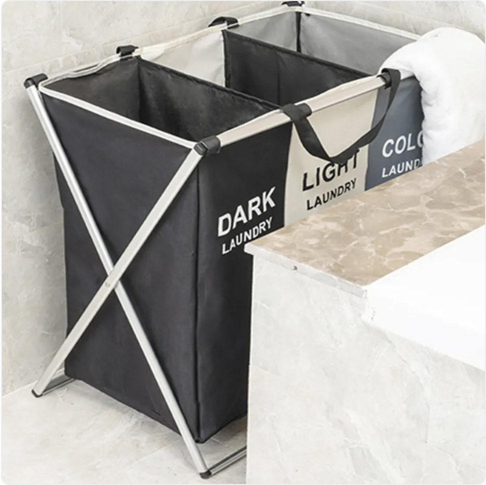 Aluminum Frame Large Laundry Hamper