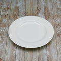 Professional Rolled Rim White Round Plate / Platter 12" inch |-0