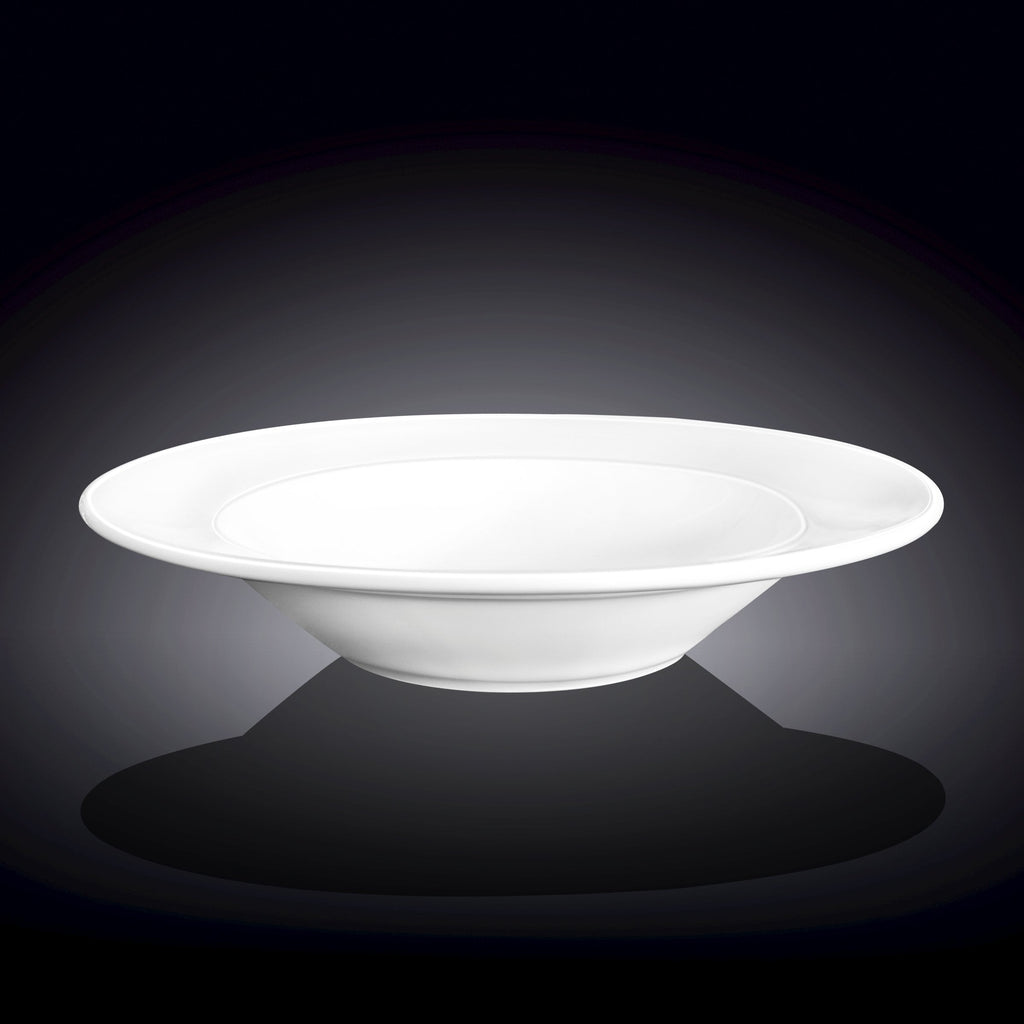 Professional Rolled Rim White Deep Plate 10" inch | 20 Oz-1