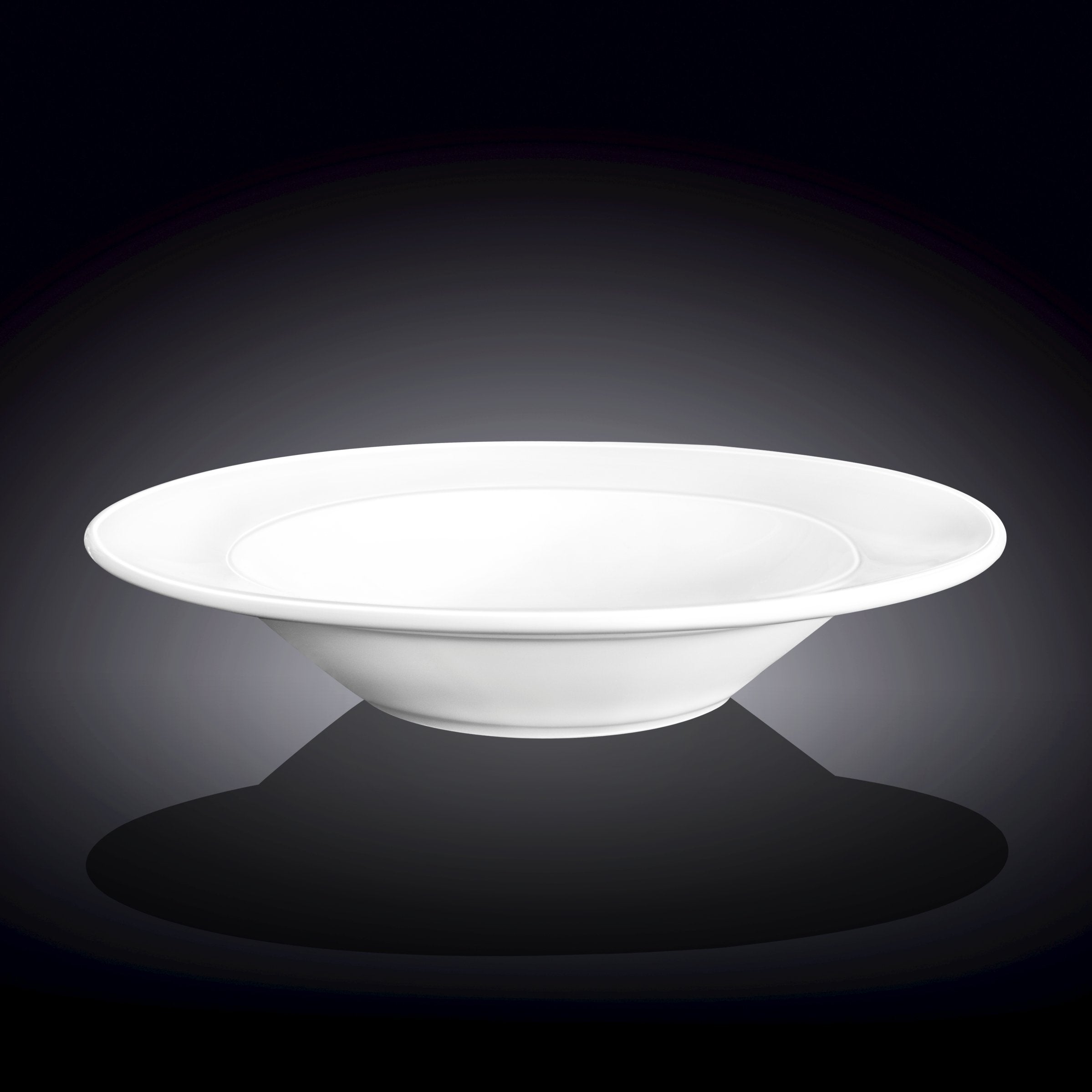 Professional Rolled Rim White Deep Plate 10" inch | 20 Oz-1