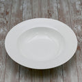 Professional Rolled Rim White Deep Plate 12" inch |32 Oz-0