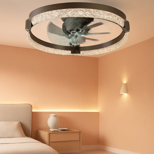 20 Inch Black Dimmable Ceiling Fan Energy Efficient-0