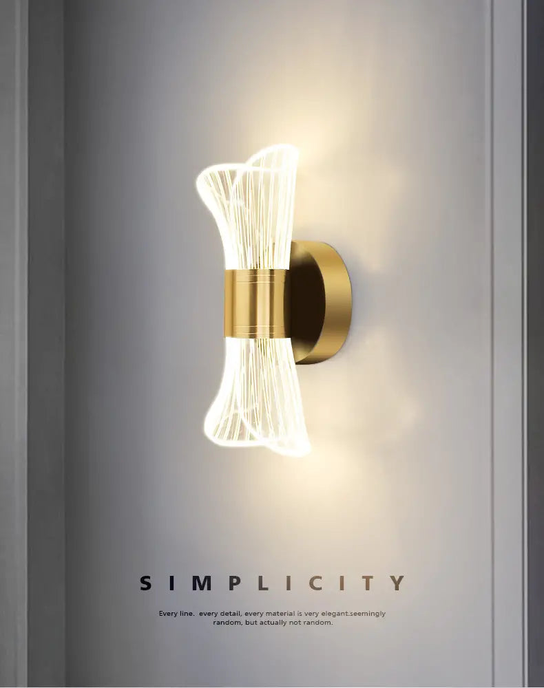 Minimalist Acrylic Wall Lamp for Bedroom and Living Room