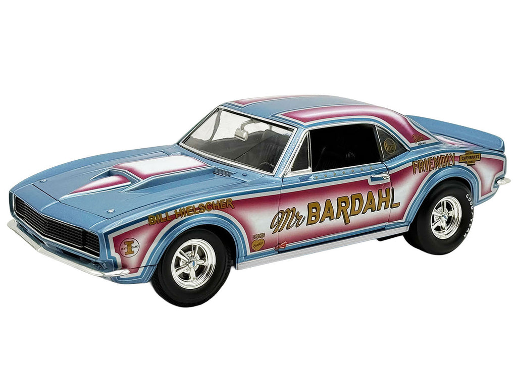 1967 Chevrolet Camaro "Mr. Bardahl Drag Car" Blue Metallic with Red and White Graphics Limited Edition to 312 pieces Worldwide 1/18 Diecast Model Car by ACME-1