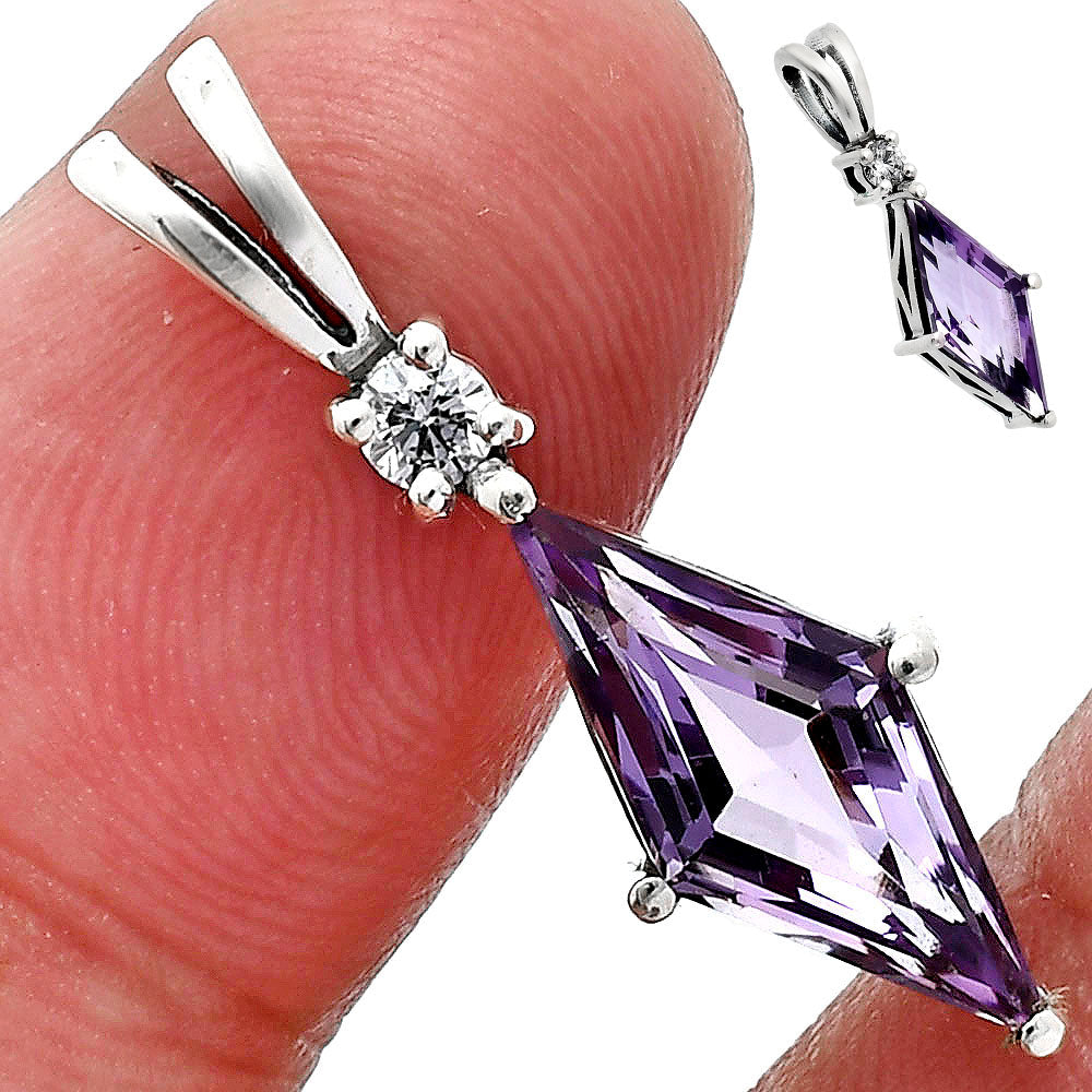 Marquise Gemstone Pendant Earrings Jewelry Set 925 Sterling Silver AGT1005 T-1016-3