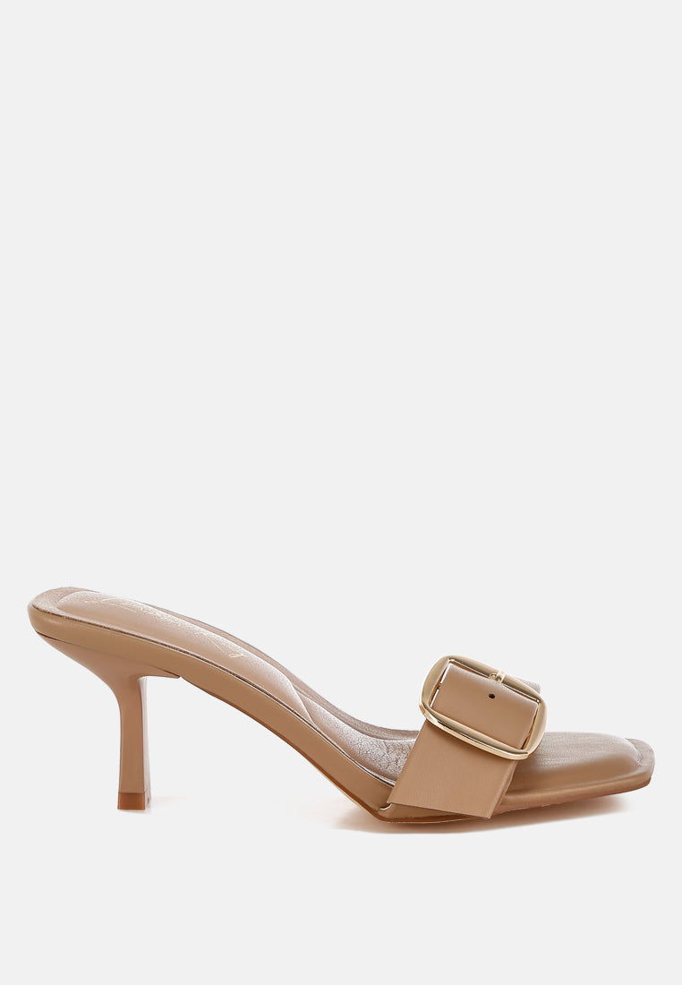 Acacia Buckle Strap Slip On Sandals-0
