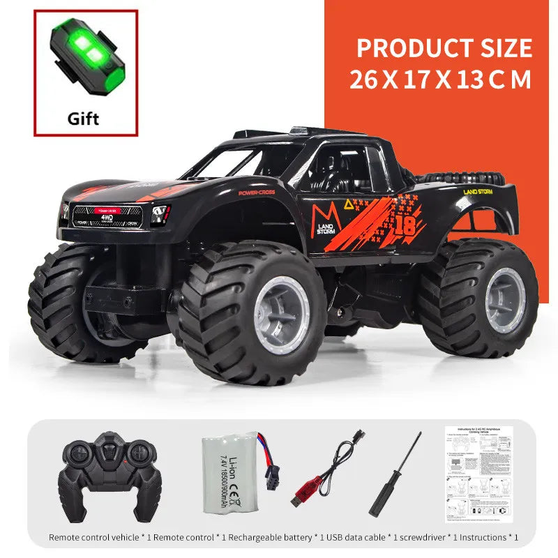 All-Terrain Remote Control Amphibious Monster Truck for Kids