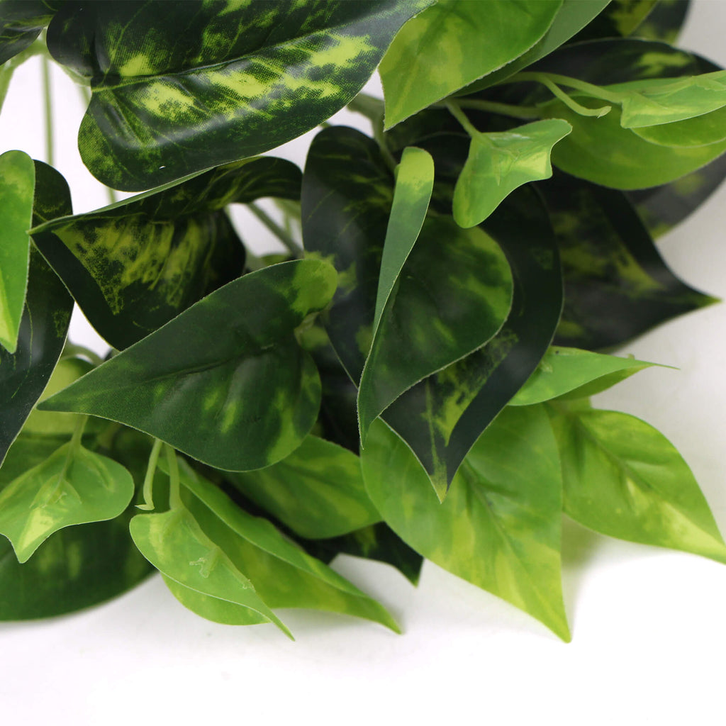 Pothos Devil's Ivy Artificial Hanging Bush 9.5in-4
