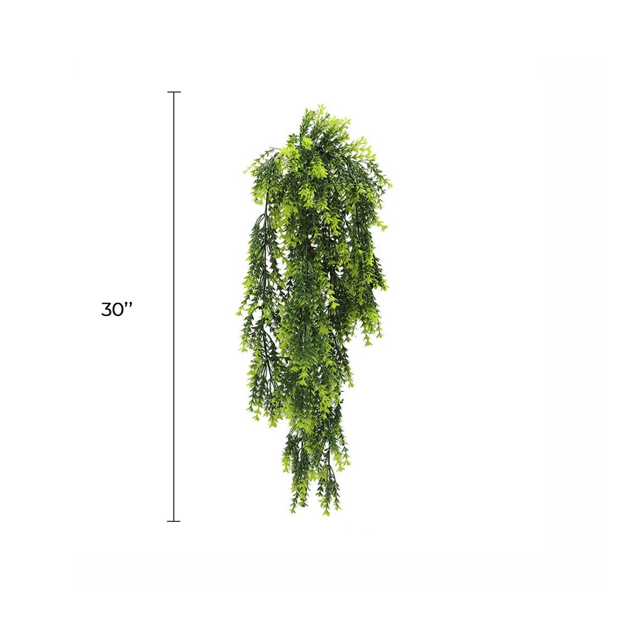 Vivid Green Dense Fern Artificial Hanging Plant 30in – UV Resistant-1