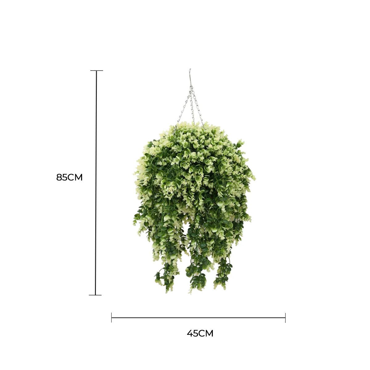 Artificial Hanging Basket – Spring Evergreen – UV Resistant-1