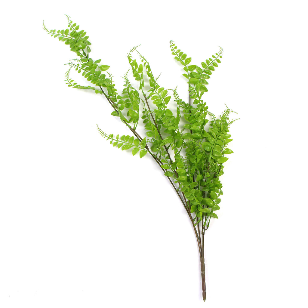 Light Green Button Fern Artificial Hanging Plant 31in – UV Resistant-2