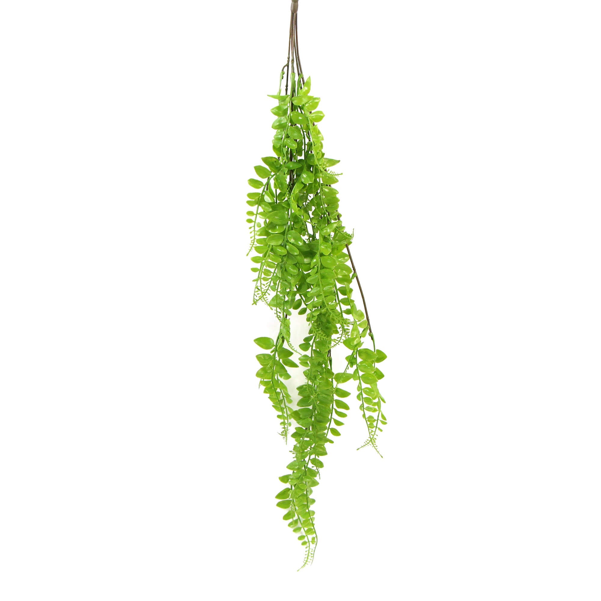 Light Green Button Fern Artificial Hanging Plant 31in – UV Resistant-0