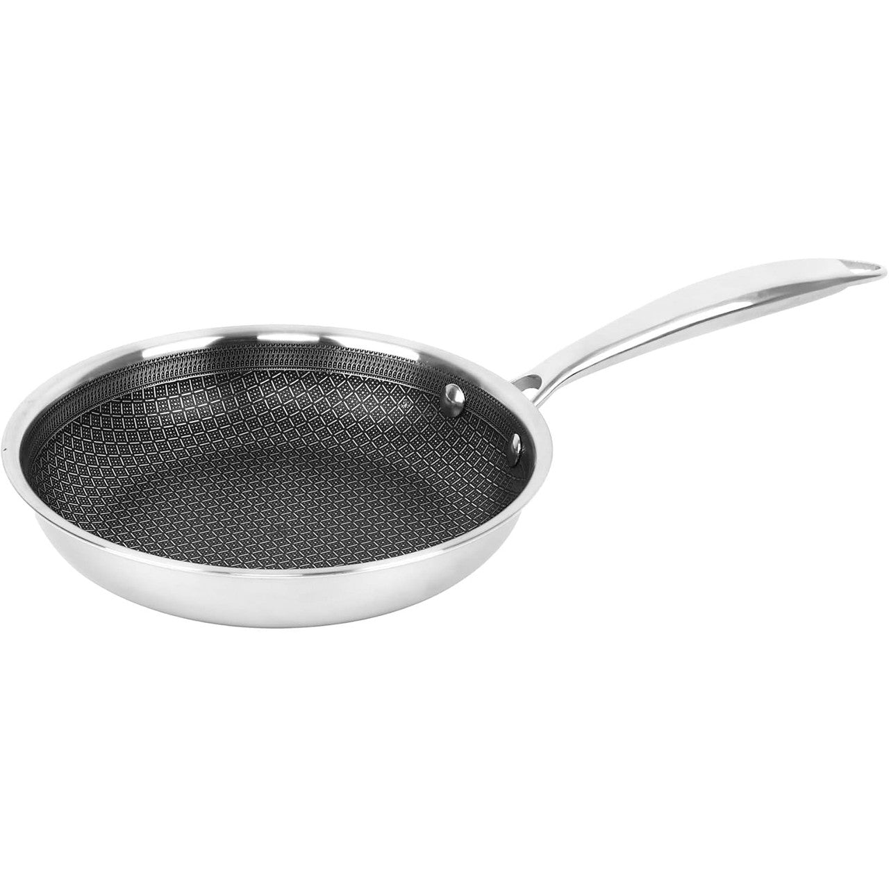 Brentwood 9.5 inch Hybrid Non-Stick Stainless Steel Frying Pan-0