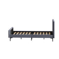 NNEED Bed Frame King Single Beds Platform Velvet Fabric Grey