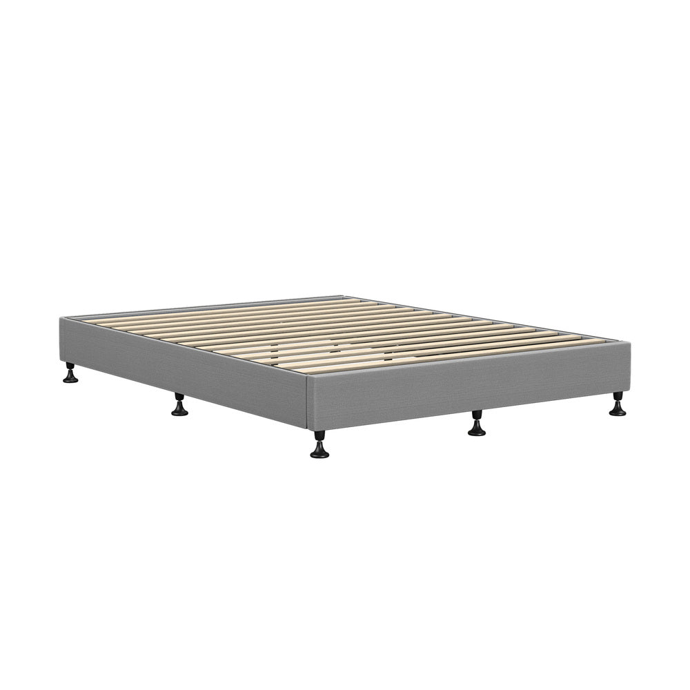 NNEED Bed Frame Double Size Fabric Grey