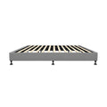 NNEED Bed Frame King Size Fabric Grey