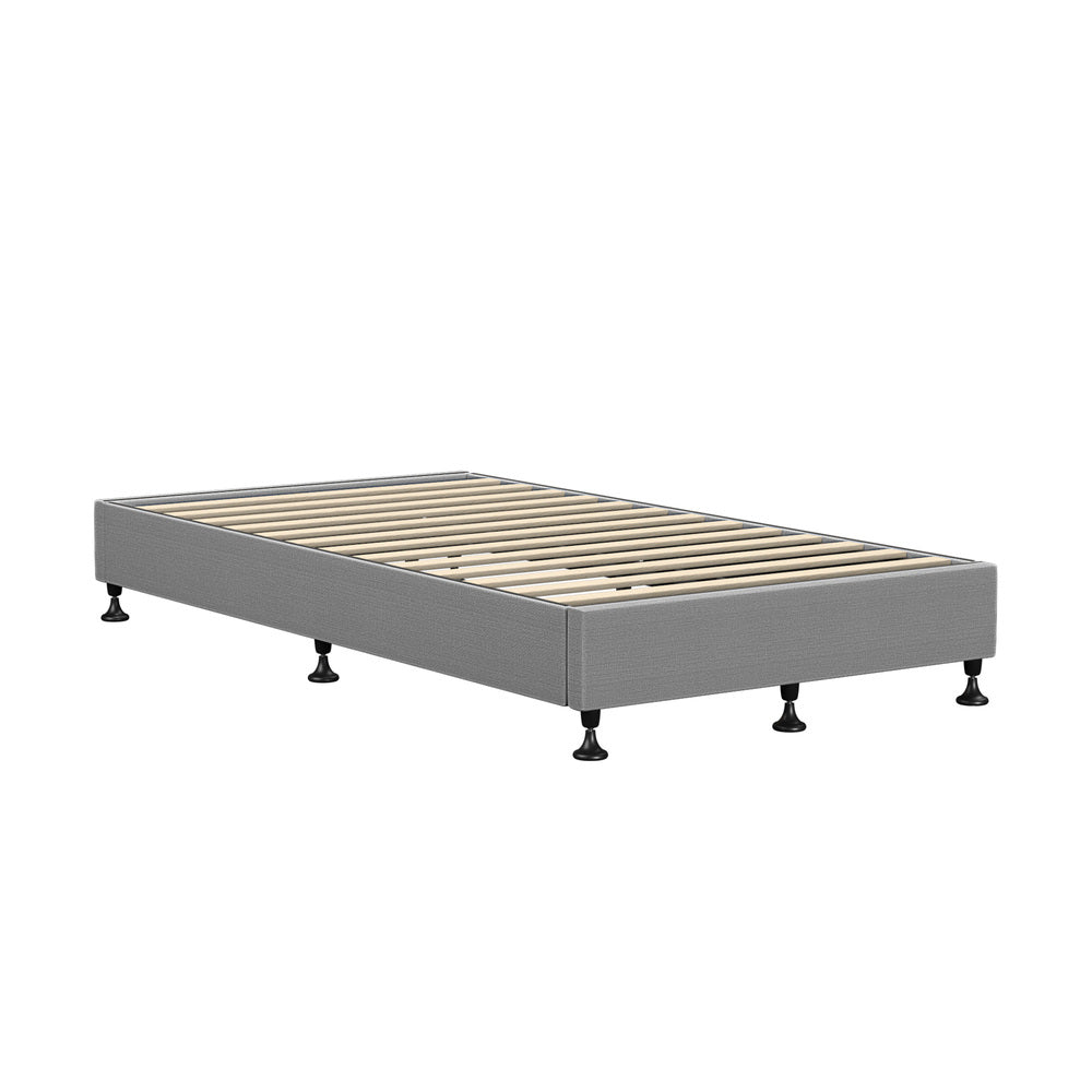 NNEED Bed Frame King Single Fabric Grey