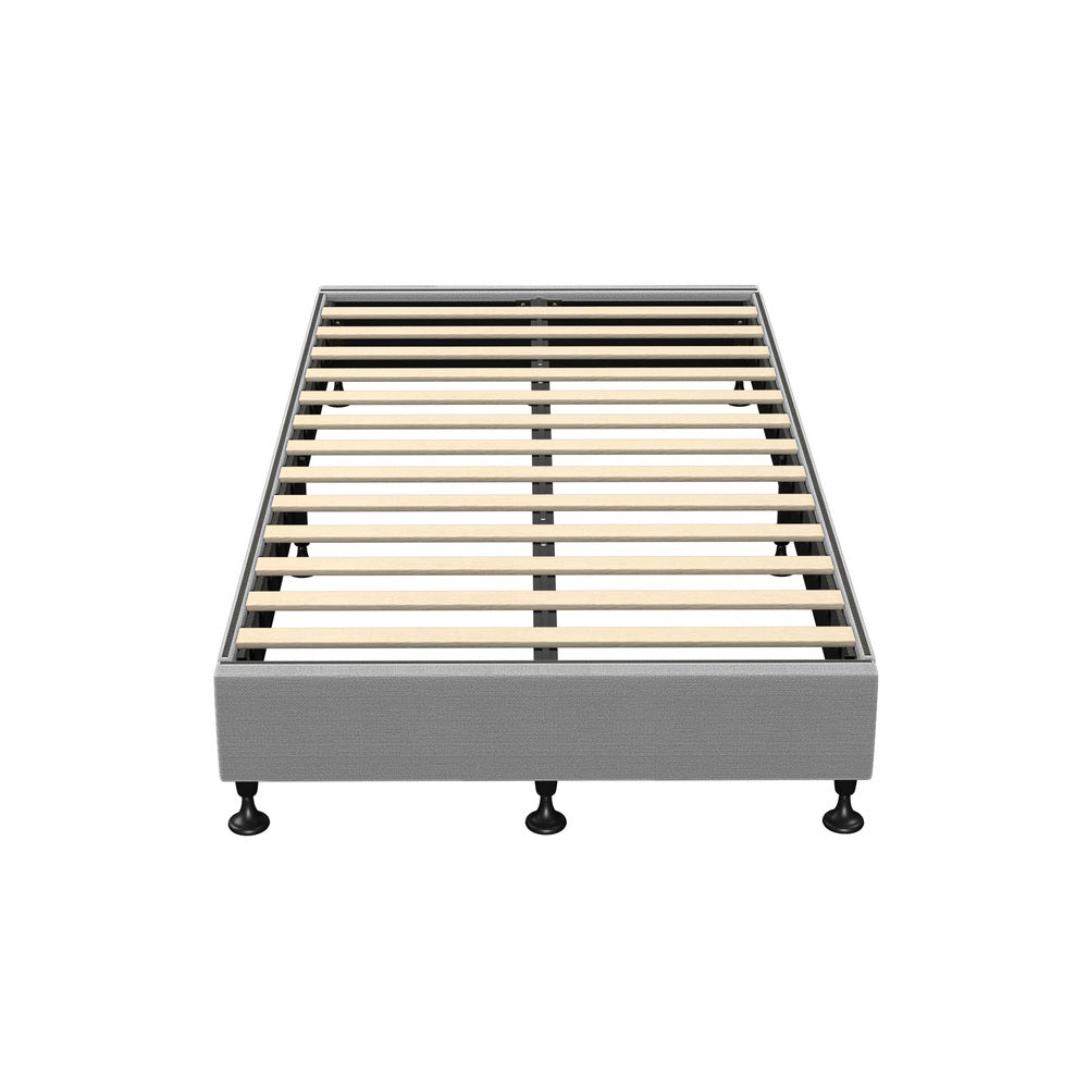 NNEED Bed Frame King Single Fabric Grey