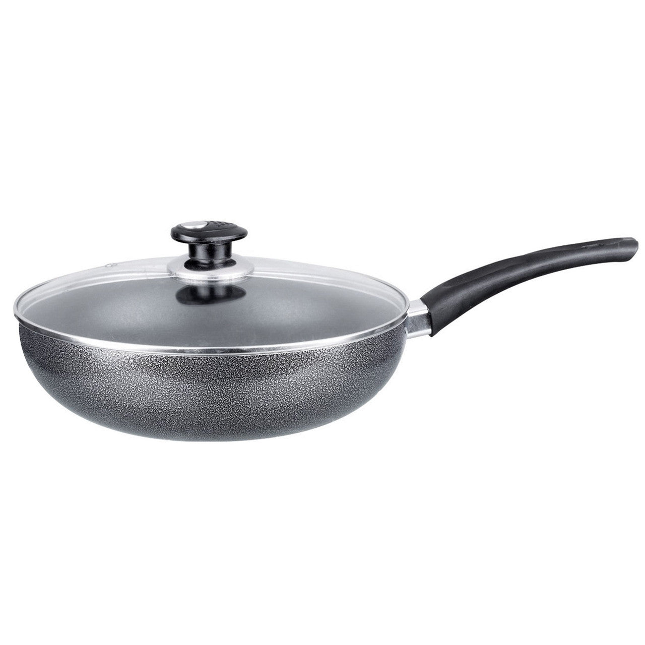 Brentwood Wok W/ Lid Aluminum Non-Stick 10-0