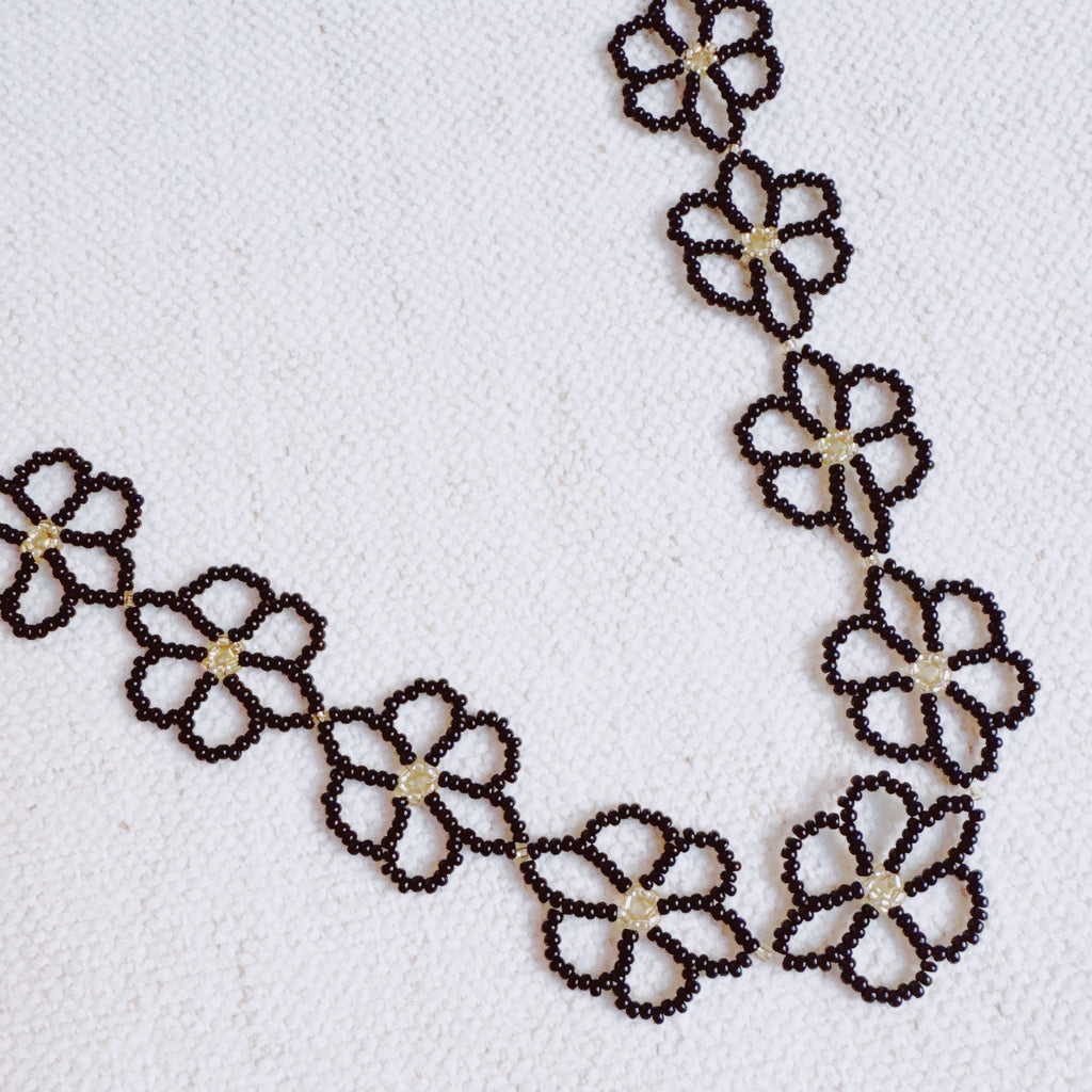 Beaded Flower Bag Charm-3