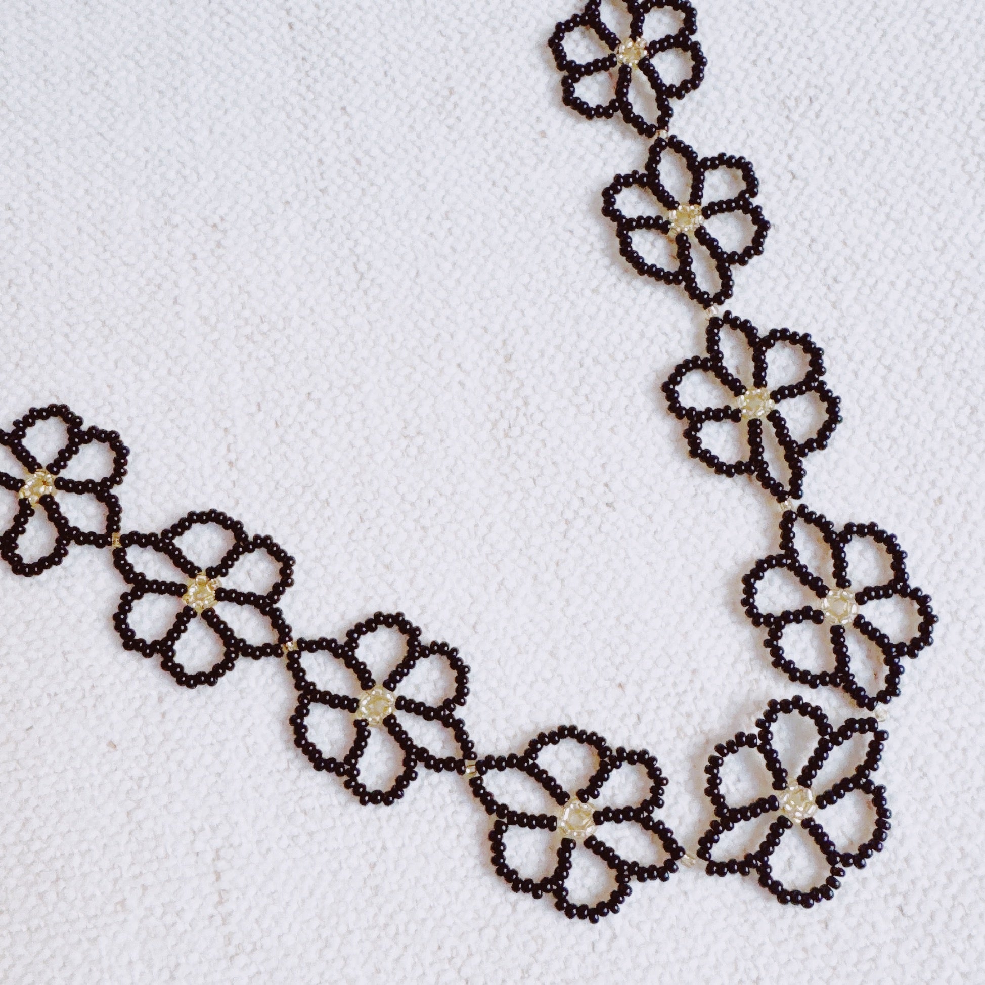 Beaded Flower Bag Charm-3