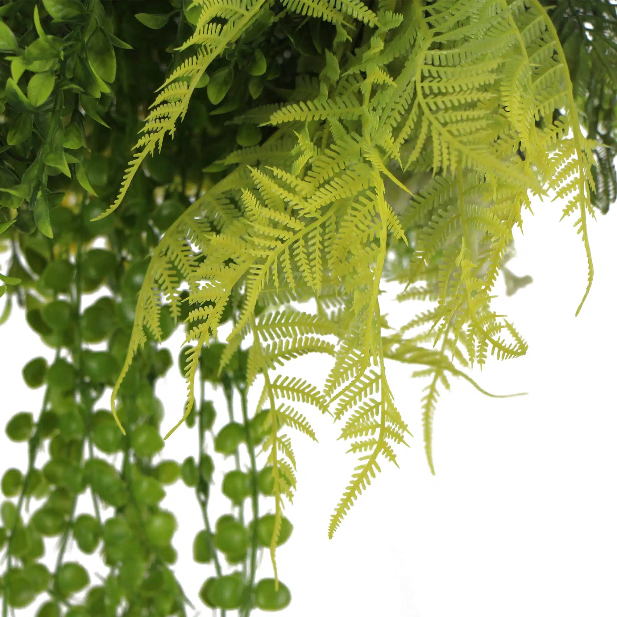 Draping Plant Artificial Roof Hanging Disc 15in long – Black Frame – UV Resistant-4