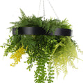 Draping Plant Artificial Roof Hanging Disc 15in long – Black Frame – UV Resistant-0