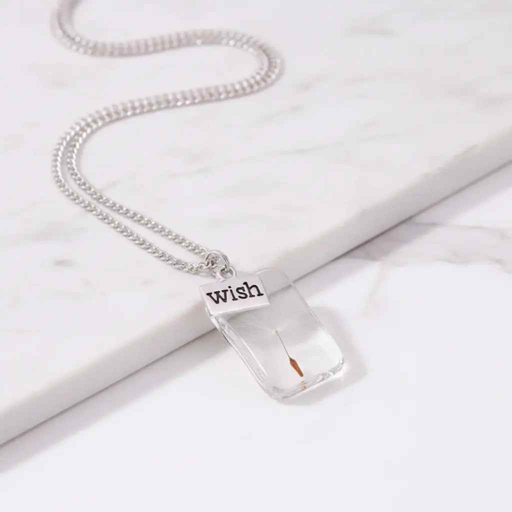 Boho Dandelion Crystal Pendant Necklace Charm Jewelry for Women & Men-9