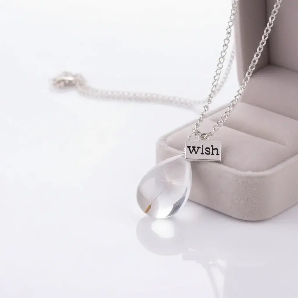 Boho Dandelion Crystal Pendant Necklace Charm Jewelry for Women & Men-10