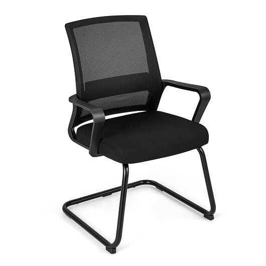 Office Guest Chair with Lumbar Support for Waiting Room-2 Pieces-9