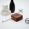 Custom Engraved Jewelry Box – Wooden Earring & Pendant Storage Case-0