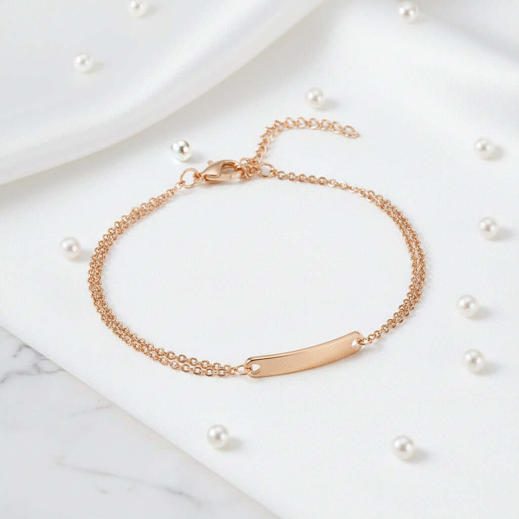 Custom Engraved Name Bracelet – Personalized Stainless Steel Jewelry for Women-3