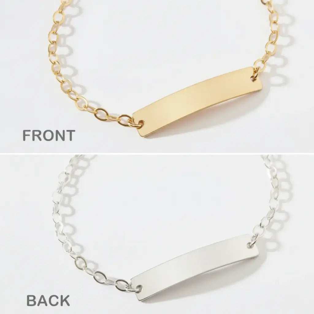 Custom baby name bracelet Baby Jewelry Charm Child ID Stainless Steel-3