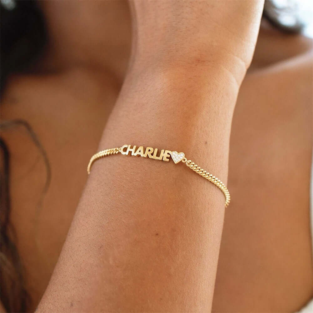 Custom engraved name bracelet Personalized Name Bracelet Jewelry-4