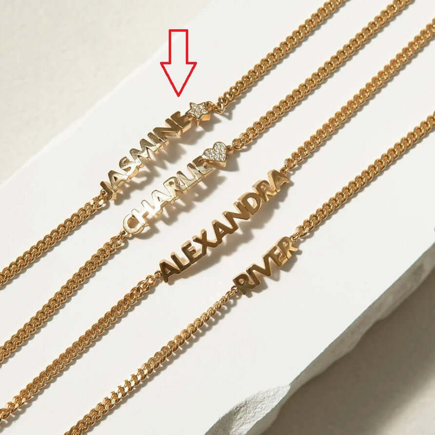 Custom engraved name bracelet Personalized Name Bracelet Jewelry-5