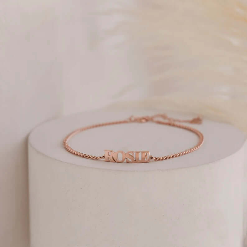 Custom engraved name bracelet Personalized Name Bracelet Jewelry-6