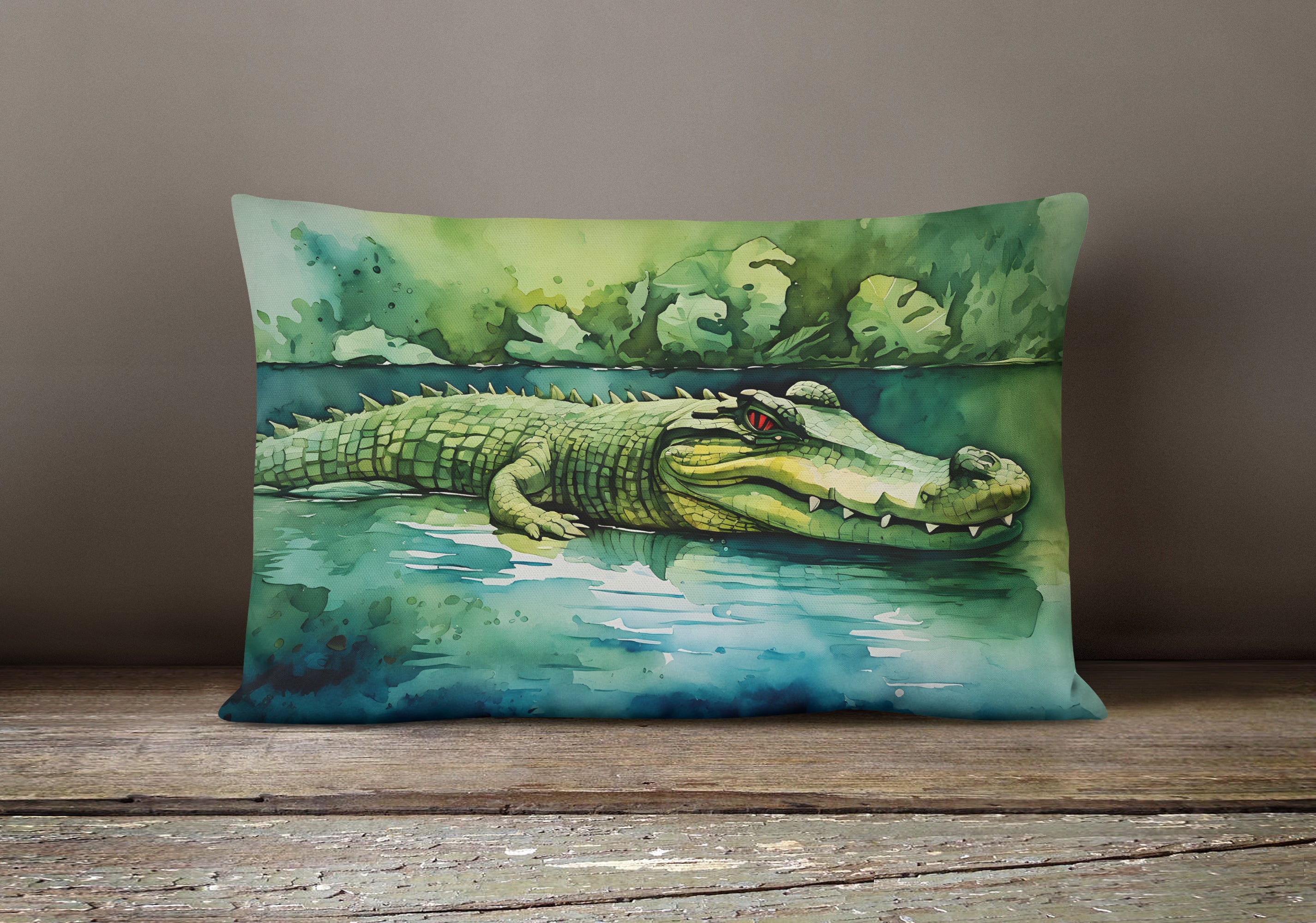 Crocodile Throw Pillow-3